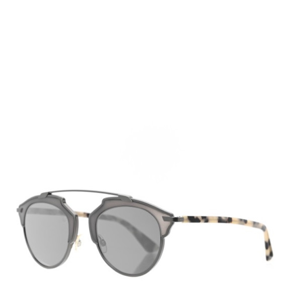 Auth Christian Dior So Real Mirrored Sunglasses Blue Tortoise